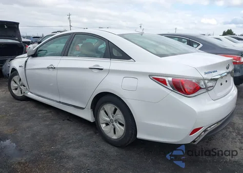 2015 Hyundai Sonata Hybrid z USA, uszkodzony, nr VIN KMHEC4A44FA135177